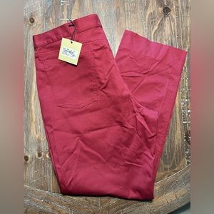 Tom James men’s slack. Red. New with tags! Size 37.